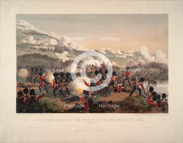 The Battle of the Alma on September 20, 1854, 1854. Artist: Anonymous  