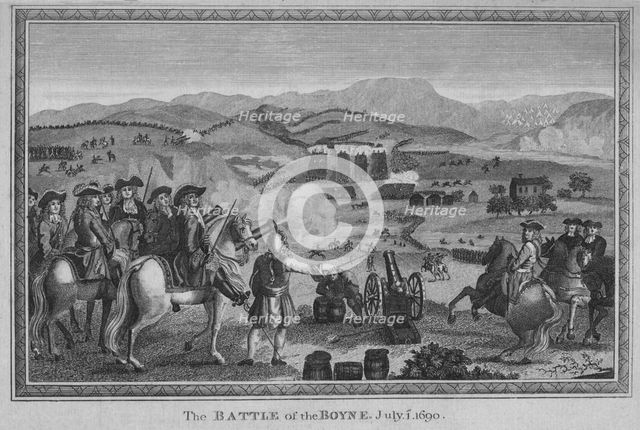 'The Battle of the Boyne. July 1st 1690', (1785).  Creator: John Goldar.