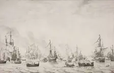 The Battle of the Downs, 1659. Creator: Willem van de Velde I