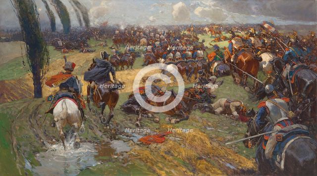 The Battle of the Katzbach on 26 August 1813, 1914. Creator: Roubaud, Franz (1856-1928).
