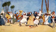 The Battle of the Nile 1908. Creator: Lance Thackeray