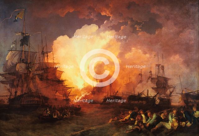 'The Battle of the Nile', August 1798, (1800). Artist: J Philippe de Loutherbough