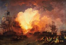 The Battle of the Nile August 1798, (1800). Artist: J Philippe de Loutherbough