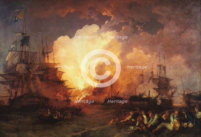 'The Battle of the Nile', August 1798, (1800). Artist: J Philippe de Loutherbough