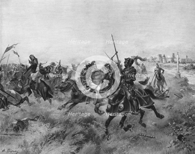 The Battle of the Spurs, 1513. Artist: Unknown