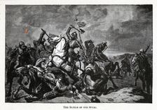 The Battle of the Spurs, 1882. Artist: Anonymous