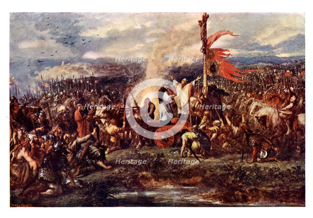 The Battle of the Standard, 1138 AD, (19th century). Artist: Unknown