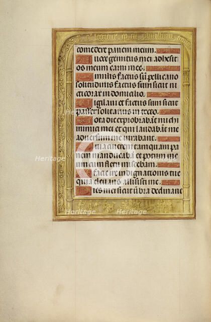 The Battle of the Philistines Against Israel; Spinola Hours, about 1510-1520. Creator: Unknown.