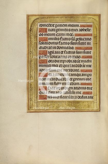 The Battle of the Philistines Against Israel; Spinola Hours, about 1510-1520. Creator: Unknown.