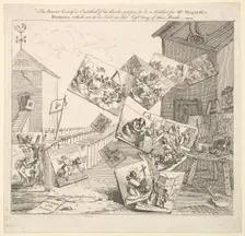 The Battle of the Pictures, 1745. Creator: William Hogarth