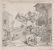 The Battle of the Pictures, 18th century., 18th century. Creator: William Hogarth