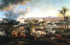 The Battle of the Pyramids 21 July 1798, (late 18th-early 19th century). Artist: Louis Francois Lejeune