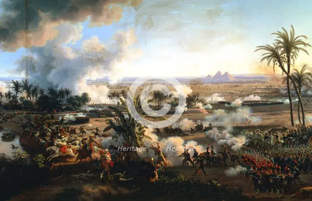 'The Battle of the Pyramids', 21 July 1798, (late 18th-early 19th century). Artist: Louis Francois Lejeune