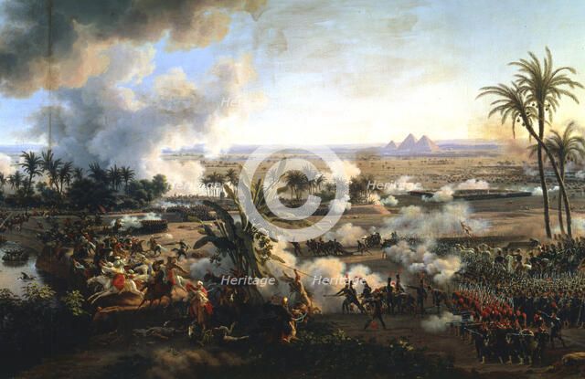'The Battle of the Pyramids', 21 July 1798, (late 18th-early 19th century). Artist: Louis Francois Lejeune