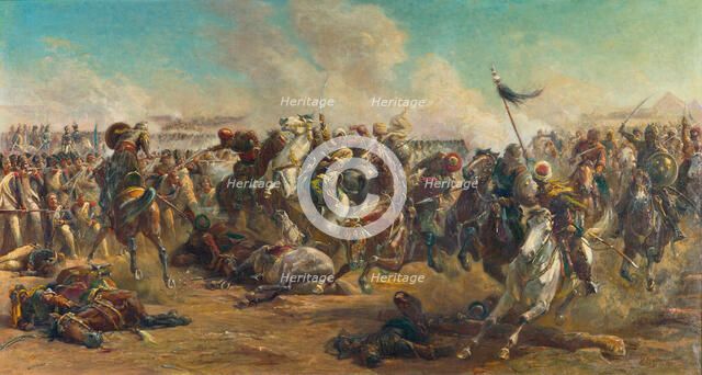 The Battle of the Pyramids. Creator: Philippoteaux, Paul Dominique (1846-1923).