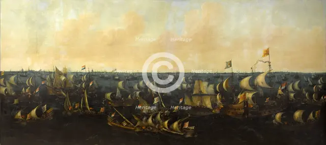 The Battle of the Zuider Zee, 6 October 1573, 1621. Creator: Abraham de Verwer.