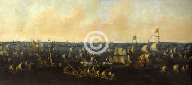 The Battle of the Zuider Zee, 6 October 1573, 1621. Creator: Abraham de Verwer.