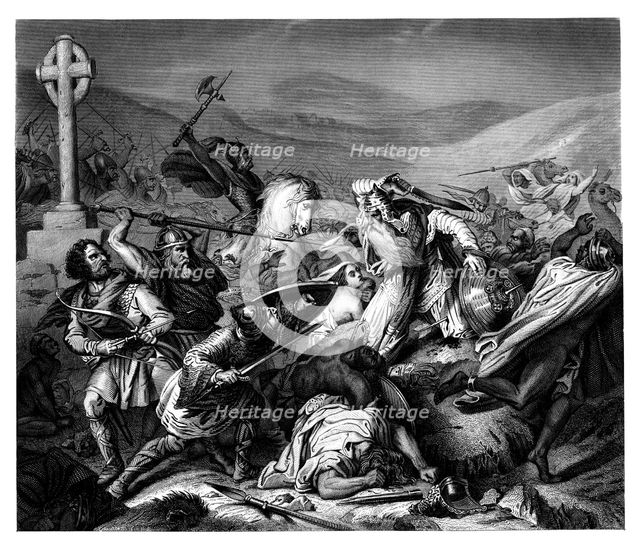 The Battle of Tours, 732 AD, (1875).Artist: DJ Pound