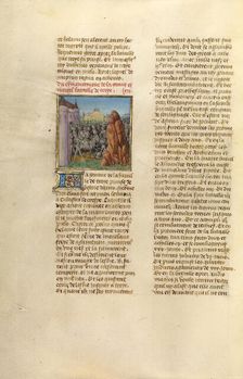 The Battle of Troy; Miroir Historial, about 1475. Creator: Unknown