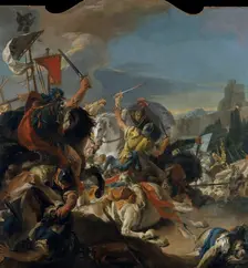 The Battle of Vercellae, 1725-29. Creator: Giovanni Battista Tiepolo