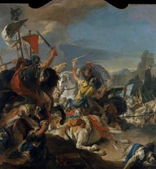 The Battle of Vercellae, 1725-29. Creator: Giovanni Battista Tiepolo