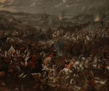 The Battle of Vienna on 12 September 1683. Artist: Casteels, Pauwels (active ca 1649-1680)