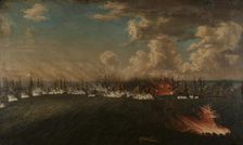 The Battle of Vyborg Bay on July 3, 1790, 1791. Creator: Schoultz, Johan Tietrich (1754-1807)