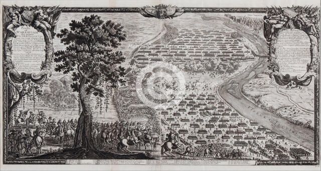 The Battle of Warsaw on July 1656. Artist: Dahlberg, Erik (1625-1703)