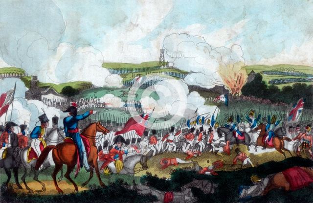 The Battle of Waterloo, 1815 (1816). Artist: Romney