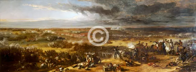 'The Battle of Waterloo', 1815 (1843). Artist: William Allan.