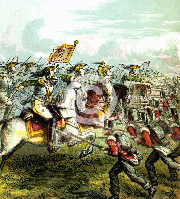 'The Battle of Waterloo, 1815', (c1850s). Artist: Unknown