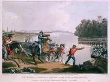 The Battle of Waterloo decided by the Duke of Wellington... 1819. Creator: Matthew Dubourg