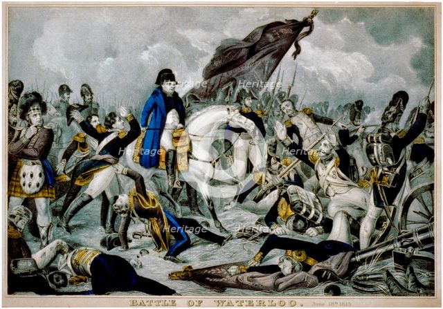 The Battle of Waterloo on 18th June 1815, (1816).