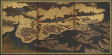 The Battle of Yashima, Early Edo period, 17th century. Creator: Unknown