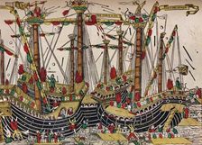 The Battle of Zonchio (Navarino) c1499