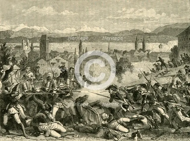 'The Battle of Zurich', (1799), 1890. Creator: Unknown.