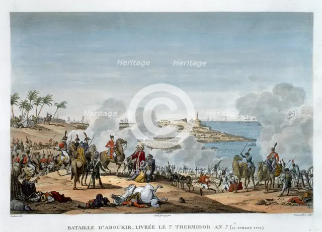 'The Battle of Aboukir, 7 Thermidor, Year 7' (25 July 1799). Creator: Louis Francois Couche.