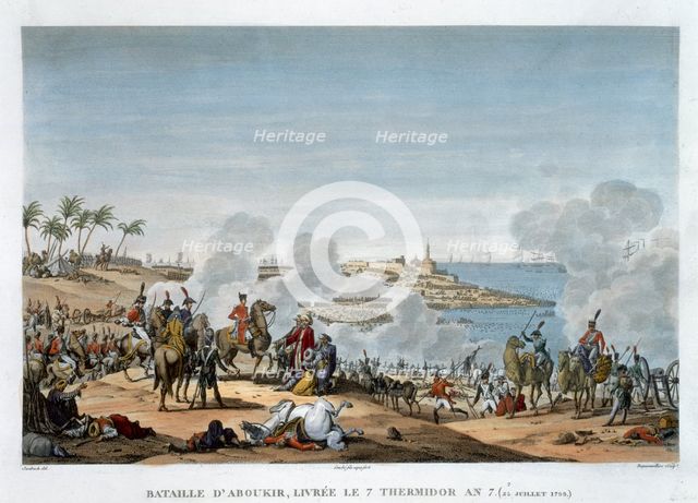 'The Battle of Aboukir, 7 Thermidor, Year 7' (25 July 1799). Creator: Louis Francois Couche.