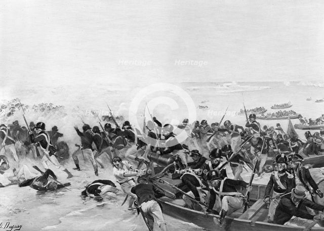The Battle of Aboukir, Egypt, 1801. Artist: Unknown