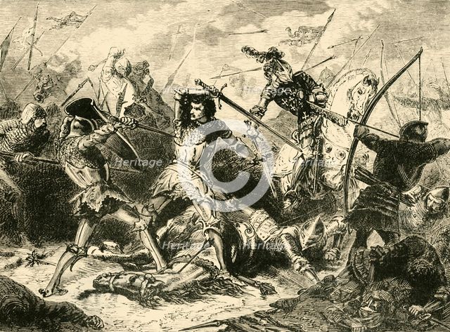 'The Battle of Agincourt', (1415), 1890. Creator: Unknown.