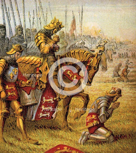 'The Battle Of Agincourt, 1415', (c1850). Artist: Unknown