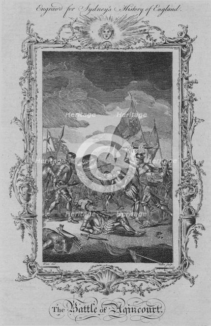 'The Battle of Agincourt', 1773.  Creator: William Walker.