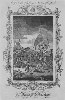 The Battle of Agincourt 1773. Creator: William Walker