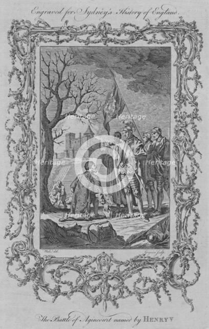 'The Battle of Agincourt named by Henry V', 1773.  Creator: Charles Grignion.