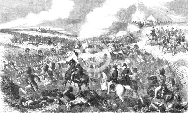 'The Battle of Alma: Charge of the Grenadier Guards and of The Highlanders, Under the Duke...', 1854 Creator: Unknown.