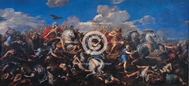 The Battle of Alexander Versus Darius, 1644-1655. Artist: Cortona, Pietro da (1596-1669)