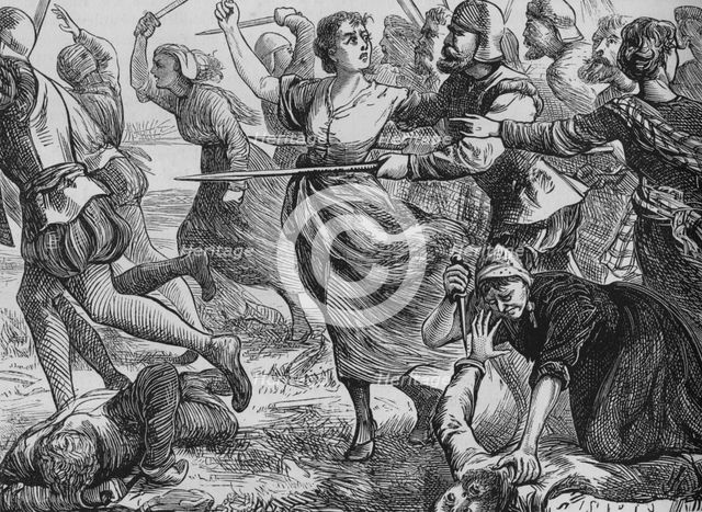 'The Battle of Ancrum Moor', 27 February 1545, (c1880). Artist: Unknown.