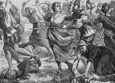 The Battle of Ancrum Moor 27 February 1545, (c1880)