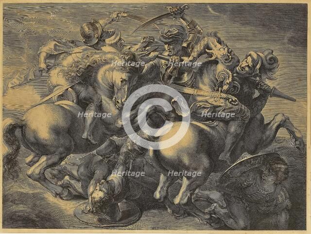The Battle of Anghiari. Creator: Edelinck, Gerard (1640-1707).