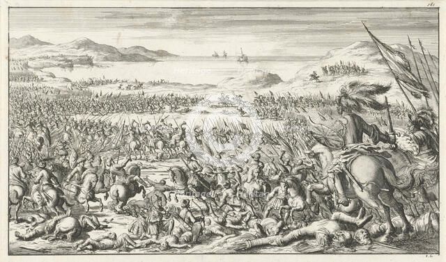 The Battle of Ascalon on August 12, 1099, 1683. Artist: Ten Hoorn, Timotheus (1644-1715)